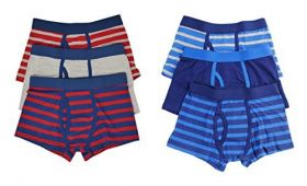 BOYS 3 IN 1  STRIPED TRUNKS WITH KEYHOLE 