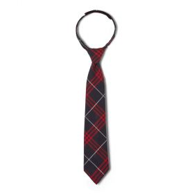 French Toast Adjustable Navy Red Plaid Tie