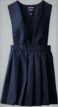 V-neck Pleated Pinafore