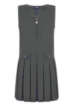 Brillar Grey Zip Front Pinafore