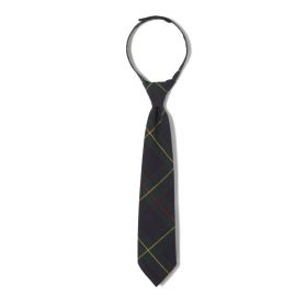 French Toast Adjustable Green Plaid Tie